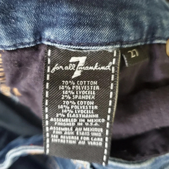7 For All Mankind B(Air) Denim The Ankle Skinny 27 - Picture 9 of 12